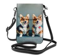 Ouyniei Indossare Vestiti Carino Cani Corgi Stampa Piccolo Cellulare Crossbody Borse Telefono Borsa Cambiare Portafoglio Tasche Multiple Borsa