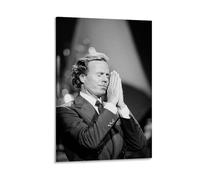 Ouyniei Julio Iglesias - Poster decorativo da parete vintage, stampa estetica retrò, perfetta per soggiorno, camera da letto, ufficio, casa, studio, stile cornice, 30 x 45 cm