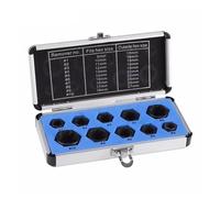 OUYNIEI Kit di 14 attrezzi per la rimozione dei dadi - Set di chiavi a bussola femmina a stella per attrezzi manuali di riparazione da 1/2", 3/8", 1/4" Drive E4 - E24