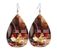 OUYNIEI Monili della decorazione dell'orecchino di cuoio stampato della cantina del vino