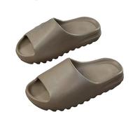 Ouyniei Pantofole in cocco nuvola con suola spessa per uomini e donne | Ciabatte estive alla moda con fondo morbido in EVA, Marrone, 44 EU