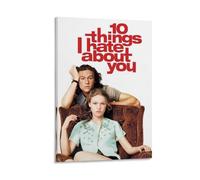 Ouyniei Poster decorativo vintage con scritta in inglese "10 Things I Hate About YouWall", stampa estetica retrò, perfetta per soggiorno, camera da letto, ufficio, studio di casa, stile cornice, 50 x