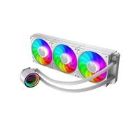 Ouyniei Radiatore CPU raffreddato ad Acqua DL-360 con Gruppo propulsore ARGB Ventola for Computer con Raffreddamento ad Acqua Integrata Supporta(DL-360 ARGB White)