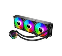 Ouyniei Radiatore CPU raffreddato ad Acqua DL-360 con Gruppo propulsore ARGB Ventola for Computer con Raffreddamento ad Acqua Integrata Supporta(DL-360 ARGB Black)