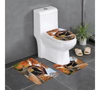 Ouyniei Set di 3 tappetini da bagno con stampa di Albany Covered Bridge, antiscivolo