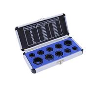 OUYNIEI Set di estrattori per viti, set di 10 estrattori per viti, design a testa esagonale multi scanalata per una rimozione efficiente di viti e viti per meccanici