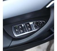 OuyOo - 4 Pezzi Adesivi per Cornici Interruttori Alzacristalli per Auto, in ABS, Stile Car Styling per BMW X1 F48 X2 F47 2016-2021 Accessori Interni
