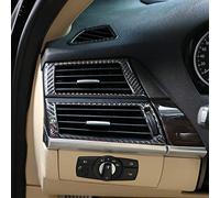 OuyOo 4 pz In Fibra di Carbonio Lato Auto Aria Condizionata Vent Telaio Adesivi Per BMW X5 E70 X6 E71 2008-2013