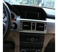OuyOo ABS Per Mercedes Benz Classe GLK X204 2008-2012 Car Center Aria Condizionata Vent Frame Trim Accessori