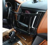 OuyOo - Cornice decorativa per navigatore GPS in stile ABS per auto, copertura per bracciolo centrale per interni Maserati Levante