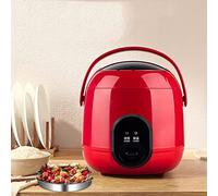 oUyOo Cuociriso Piccolo Cuociriso Elettrico da 1,2 Litri Pentola Interna Antiaderente Completamente Automatica per 1-2 Persone,Rosso