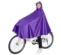 oUyOo da Uomo, da Donna, Ciclismo, Bicicletta, Bici, Impermeabile, Mantello Antipioggia, Poncho, Impermeabile, con Cappuccio, Mobilità, Copertura per Scooter, Leggero, Compatto, Riutilizzabile,Viola