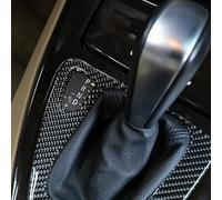 OuyOo Fibra di Carbonio Per BMW Serie 3 E90 E92 E93 2005-2012 LHD Car Center Console Gear Panel Adesivi Trim Accessori