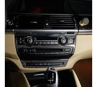 OuyOo In Fibra di Carbonio Auto Aria Condizionata Regolazione Volume Telaio Trim Adesivi Per BMW X5 E70 X6 E71 2008-2013 Accessori
