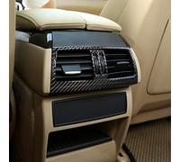 OuyOo In Fibra di Carbonio Auto Fila Posteriore Aria Condizionata Vent Telaio Adesivi Per BMW X5 E70 X6 E71 2008-2013 Accessori
