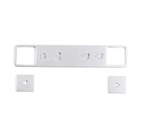 OuyOo Lega di alluminio Car Styling Pulsante di Controllo Centrale Adesivi per Land Rover Range Rover Evoque 2013-2019 Argento Accessori Auto