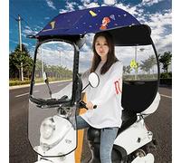 oUyOo Ombrello per Scooter, Parapioggia con Staffa Chiusa Parapioggia per Ombrellone per Moto Elettrica Tendalino per Tettoia, Ombrello per Scooter Universale Mobilità Parasole Parapioggia,D