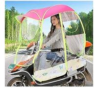 oUyOo Tenda da Sole A Baldacchino per Ombrellone per Motocicletta Elettrica Completamente Chiusa, Ombrellone per Scooter, Parapioggia per Parasole, Universale,Viola,B