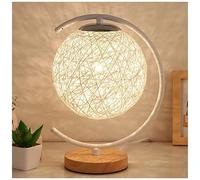 OUYUE Durata Lampada da Comodino Lampada da Tavolo per Matrimoni Camera Letto Comodino Luce Notturna Ragazza Sogno Luna Cielo Stellato Decorazione per La Casa Scrivania Abat Jour da Tavolo(White)