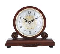 OUYUE Orologio da Scrivania Decorazione Orologio da Tavolo in Legno massello, Decorazione for Soggiorno in Stile Europeo, Orologio in Legno, Orologio da Tavolo retrò Orologio da Tavolo Vintage