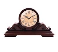 OUYUE Orologio da Scrivania Decorazione Orologio da Tavolo in Stile Europeo Classico Orologio retrò in Legno massello for Soggiorno Ornamenti da Tavolo Orologio da Tavolo Orologio da Tavolo Vintage