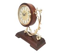 OUYUE Orologio da Scrivania Decorazione Orologio da Tavolo retrò Orologio da Tavolo Silenzioso Placcatura in Rame Ornamenti for La Casa for La Decorazione del Comodino Orologio da Tavolo Vintage