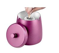 OUYUE Posacenere per Bar Casa Posacenere con Coperchio, posacenere for Fumatori, posacenere Domestico Senza Fumo, Deodorante con Coperchio, Portacenere Decorazione(Rose Red)