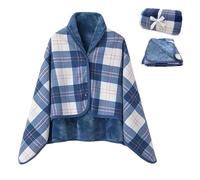 OUYULAI Poncho Da Donna In Pile Portatile, Mantello Caldo Invernale, Comoda Coperta In Peluche, Coperta Avvolgente Con Bottoni, Un Ottimo Regalo Per La Mamma, Perfetto Per Letto, Divano E Ufficio