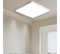 Ouyulong Lampada a LED da soffitto 30 x 30 cm, plafoniera LED da soffitto quadrata 36 W, impermeabile IP44, 4100 lm, bianco naturale 4500 K, lampada a LED per cucina, bagno, soggiorno, camera da letto