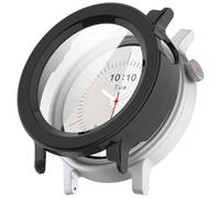 OUZAN Custodia protettiva compatibile con CMF by Nothing Watch 3 Pro, custodia rigida in PC e pellicola protettiva in vetro temperato HD (nero)