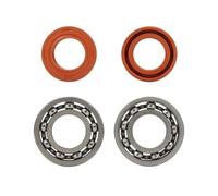 OUZRYWSDP Giardino Kit guarnizioni e Cuscinetti dell'albero Motore da 4 Pezzi, Kit paraolio for Motosega Adatto for MS180 MS170 170 180(4pcs Red)