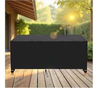 OUZUIU Copertura impermeabile per tavolo da esterno, 48 x 48 x 48 cm, in tessuto Oxford 420D, antivento e impermeabile, con coulisse, protezione per mobili da patio, tavoli da pranzo, sedie e set
