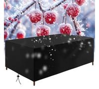 OUZUIU Copertura per mobili da giardino, 210 x 100 x 50 cm, in tessuto Oxford 420D, impermeabile, antivento, anti UV, resistente alla neve e al freddo, per tavolo da giardino, sedie e set in rattan