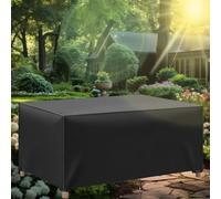 OUZUIU Oxford - Custodia protettiva invernale per tavolo da giardino, 175 x 85 x 60 cm (lunghezza x larghezza x altezza 420D, impermeabile, antivento, resistente ai raggi UV, copertura rettangolare
