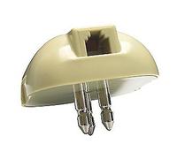 OVA - ADATTATORE TELEFONICO COLOR CREMA SPINA UNIFICATA TLC PRESA PLUG 6/4 CONDUTTORI
