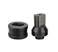 Oval Hole Punch Die Set for CH-60 Hydraulic Punch Tool - Heavy Duty Metal Punching Dies (15mm,No Cut Edge)