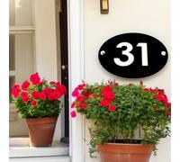 Ovale Casa Numero Segni / Placche Personalizzato Colori Misure Stili