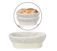 Ovale Pane Banneton Proofing Cestino e Lino Fodera Lievitazione Fatta A Mano In