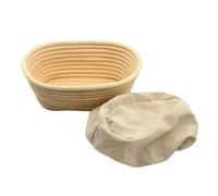 Ovale Pane Proofing Cestino Rattan Pasta Banneton Baguette Brotform Tools-21X14X8Cm