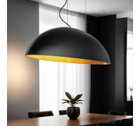 Ovale Pendelleuchte Oro Nero L:117cm Grande 5x E27 Sospensione Pranzo Mavelle