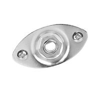 Ovale Piastra Ricambio Argento Jack per Chitarra, Elettrica | Lega di Rame, Installazione Semplice, Formato Compatto, per Uscita Jack, Accessorio Hardware, Colore Argento