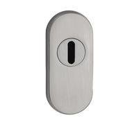 Ovale protezione Rosetta | Acciaio Inox Opaco | Altezza 14 mm | Kern ANTISCASSO | * MADE IN GERMANY *