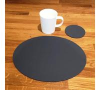 Ovale Tovaglietta E Sottobicchiere Set - Opaco