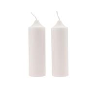 Ovaletta 2 candele a pilastro bianco, corona dell'Avvento, candele per corona dell'Avvento, candele per corona dell'Avvento, corona dell'Avvento, candele per decorazioni natalizie, cera di soia, 3,7 x
