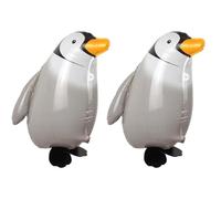 Ovanda 2 palloncini con pinguino, in pellicola, per pinguino, per compleanno, per feste di compleanno, per feste di compleanno, per lo zoo