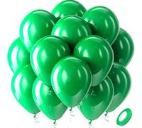Ovanda 20 palloncini verdi da 10 pollici, in lattice, colore verde scuro, per matrimonio, San Valentino, compleanno, battesimo, comunione, baby shower, anniversario