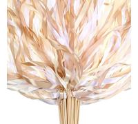 Ovanda Wedding Wands, 12 pezzi, in oro rosa con campana, bacchette magiche per matrimonio, stelle filanti, sorpresa, per matrimoni, compleanni, feste, feste, feste e feste