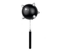 Ovanda XXL - Accessorio gonfiabile per costume da stella mattutina con manico, cavaliere medievale, vichingo, per Halloween, carnevale, cosplay, feste a tema, nero e argento