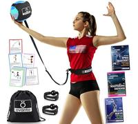 OVANTO Hilfe, set da allenamento per pallavolo, 1 set, 6 pezzi, vita 50,8-116,8 cm, nero e bianco, perfetto per adolescenti