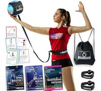 OVANTO Hilfe, set da allenamento per pallavolo, 1 set, 6 pezzi, vita 50,8-116,8 cm, nero e bianco, perfetto per adolescenti